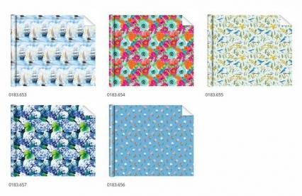 Бумага упаков. 67*99 см "Ассорти" 