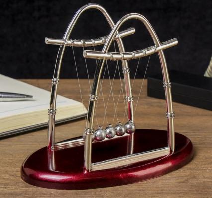 Сувенир-маятник "Шары-техно" коричн. 18*11*14 см