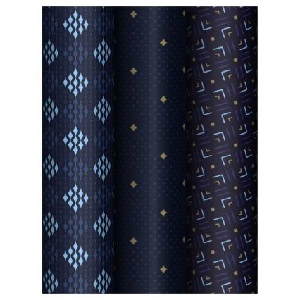 Бумага упаков. 70*100 см Meshu "Строгий узор" 80 г/м2