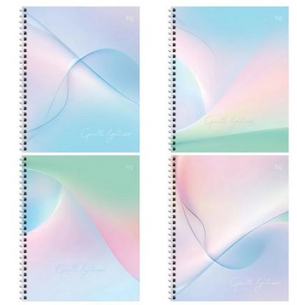 Тетрадь 96 л. кл. греб. БД "Облака нежности" софт-тач ламинация