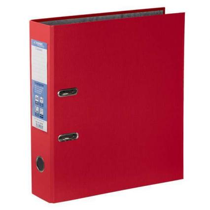Регистратор А4 75 мм Expert Complete "Классика" бумвинил, с торц. карманом, красный