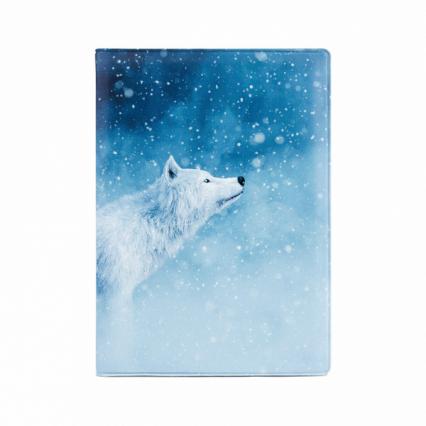 Обложка для автодок. KW "Снежный волк"