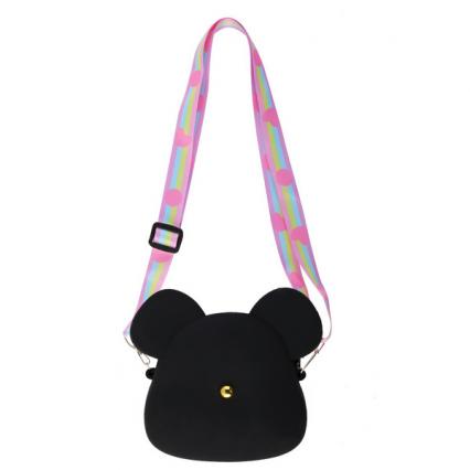 Кошелек детский Кокос "Черный кот" силикон 15*12,5*3 см