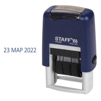 Датер-мини Staff 7810 месяц буквами, оттиск