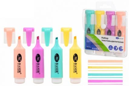 Набор маркеров выделит. 04 цв. Basir 