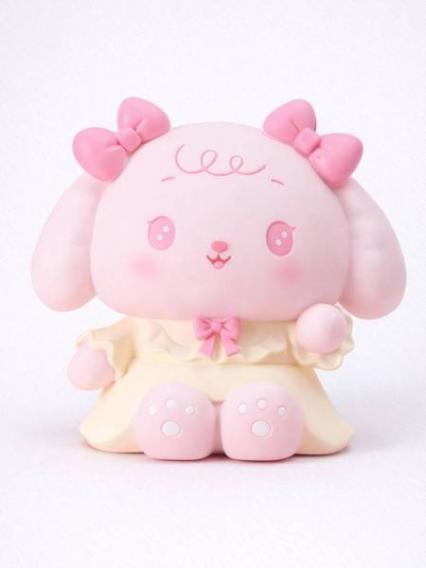 Копилка пласт. "Ученый заяц" роз., 17 см