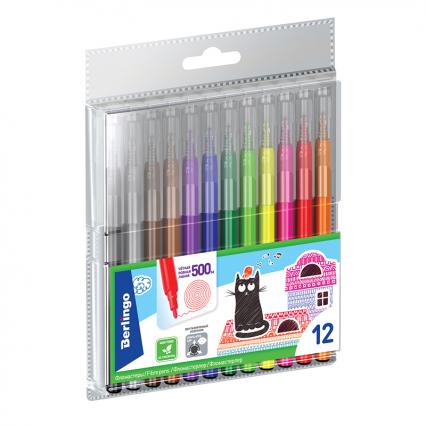 Фломастеры 12 цв. Berlingo "Жил-был кот" вент. колп.