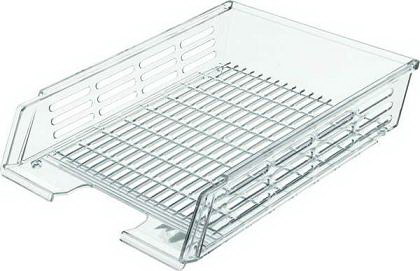 Поддон гориз. для бум. СТАММ с пазами, прозр. 