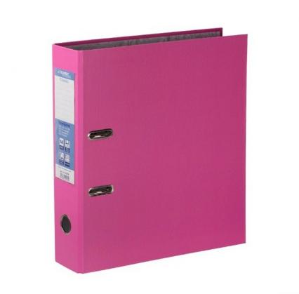 Регистратор А4 75 мм Expert Complete "Классика" бумвинил, с торц. карманом, розовый