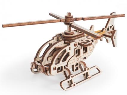 Конструктор дер. Lemmo "Вертолет Стриж" клей, 36 дет.