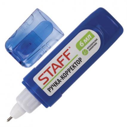Корр.-ручка 06 мл Staff "Колледж" мет. нак.