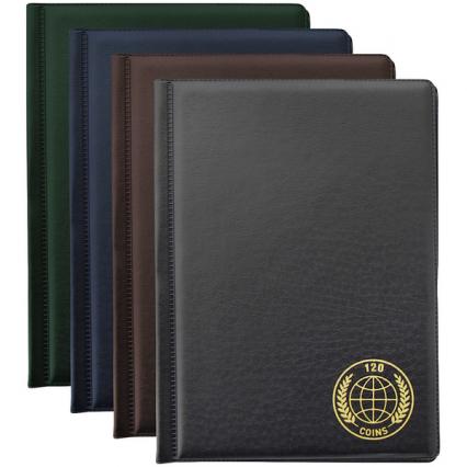 Альбом для монет 12,5*17,5 см 120 карм., ПВХ