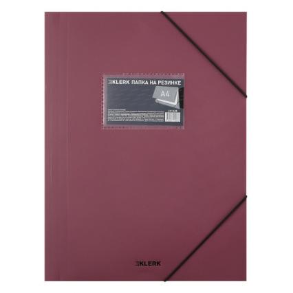 Папка на резинках А4 Klerk "Нюдовый" пыльная фуксия