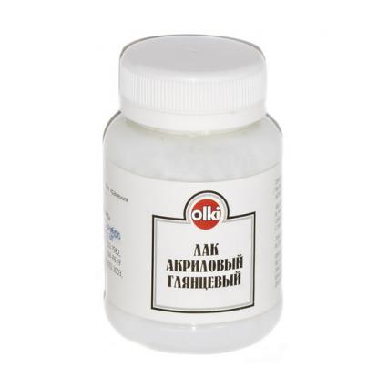 Лак акрил. 100 мл Olki декоративный глянцевый с блестками