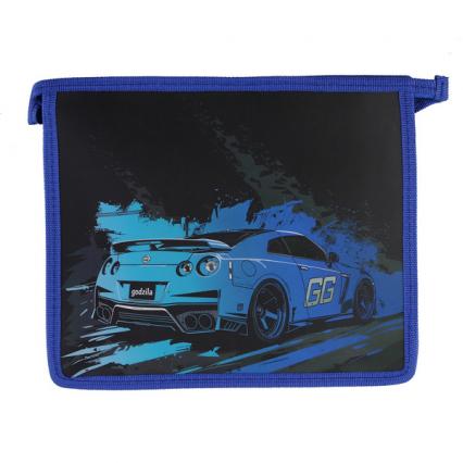 Папка для тетр. А5 1 отд. Кокос "Скорость" на молнии, прозр.