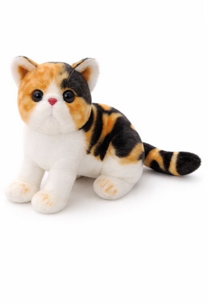 Игрушка мягкая "Полосатый кот" коричн. 20 см