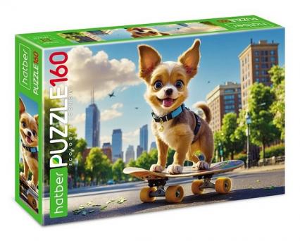 Пазл 160 эл. Х "Щенок на скейте"