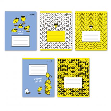 Тетрадь 24 л. лин. Светоч "Смешной цыпленок"