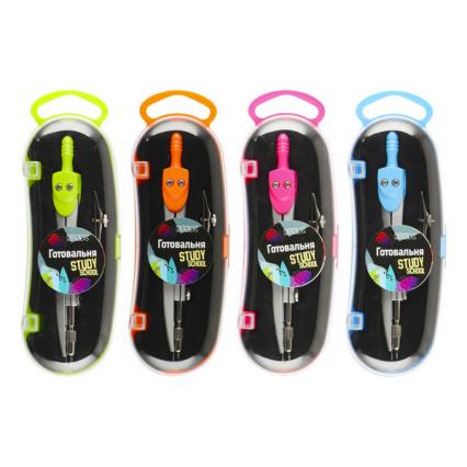 Готовальня 02 предмета Кокос "Школа" 120 мм, в пенале