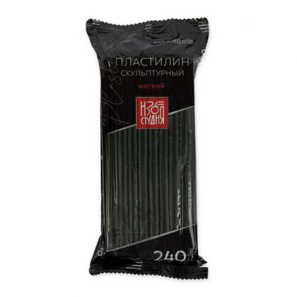 Пластилин скульптурный мягкий оливковый Аква-колор 0,240 кг 