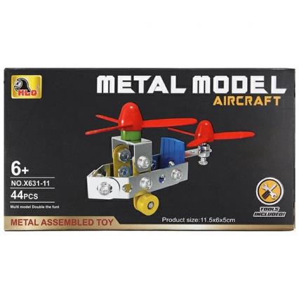 Конструктор мет. Aircraft "Вертолет" 44 дет.