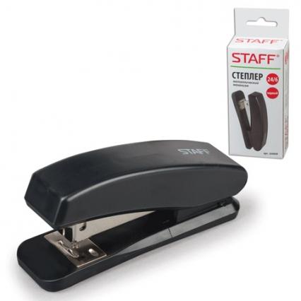 Степлер №24/6 до 20 л. Staff "Эконом" черн.
