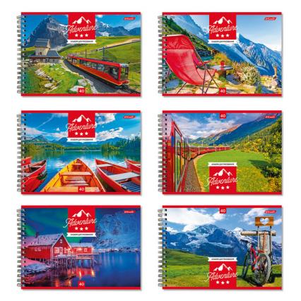 Альбом для рис. А4 40 л. греб. Светоч "Давайте отдохнем"