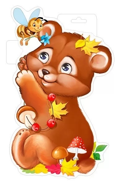 Украшение фигурное "Мишка с пчёлкой" А4