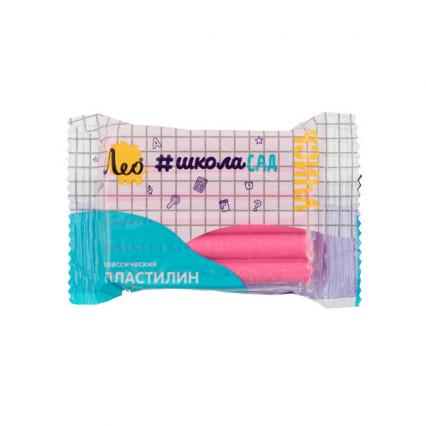 Пластилин Лео "ШколаСад" 50 г, розовый