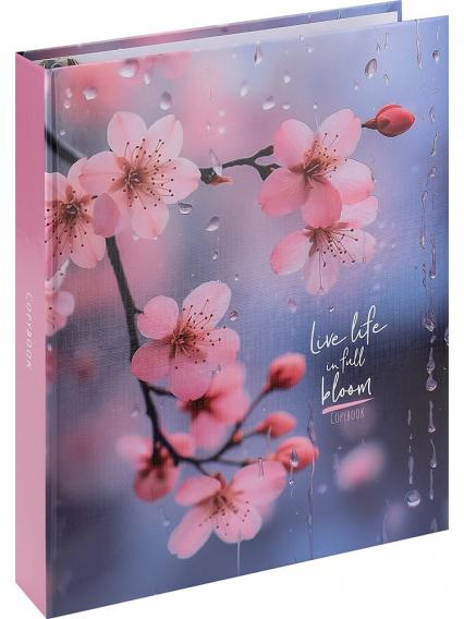 Тетрадь А5 80 л. кл. на кольцах ПП "Нежная сакура"