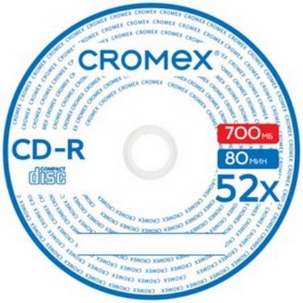 Диск CD-R CROMEX 52x/50 700 Mb в конверте