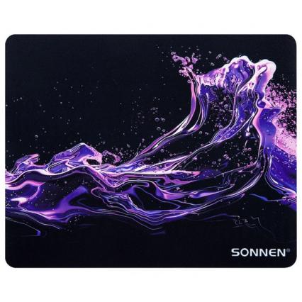 Коврик для мыши Sonnen "Неоновая вспышка"  резина+ткань, 22*25 см 