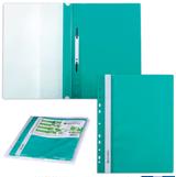 Скоросшиватель пл. с перфорацией А4 Brauberg зел.