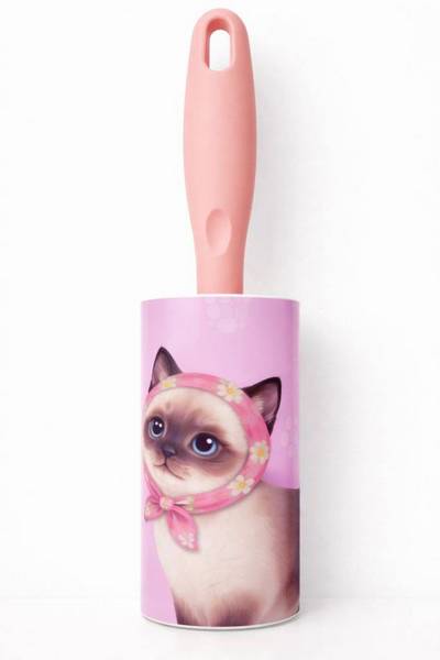 Ролик для чистки одежды "Кот в шарфе" 60 слоев