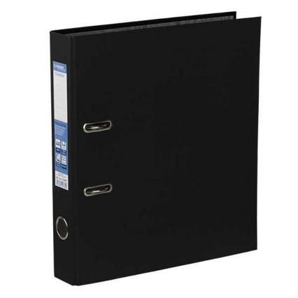 Регистратор А4 50 мм Expert Complete "Классика" бумвинил, с торц. карманом, черный