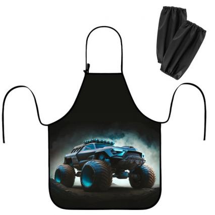 Фартук для труда с нарук. Юнландия "Космический вездеход" 46*54 см