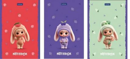 Блокнот А6 48 л. клетка Х "ФрутоНяшки"