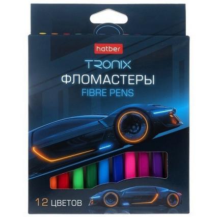 Фломастеры 12 цв. Х "Троникс" вент. колп., к/к
