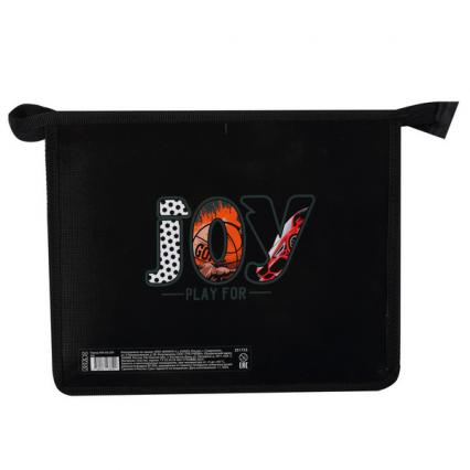 Папка для тетр. А5 1 отд. Кокос "Радость" на молнии 