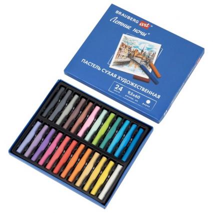 Пастель сухая 24 цв. Brauberg "Летние ночи"