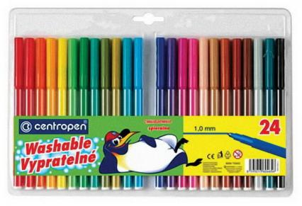 Фломастеры 24 цв. Centropen вент. колп.