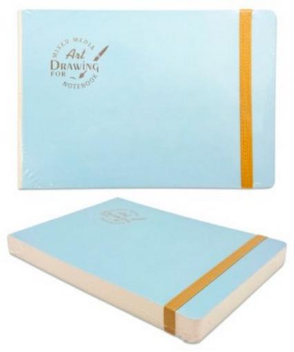 Скетч-бук А5 50 л. Art drawing гладкая бумага 200 г/м2, на резинке, асс