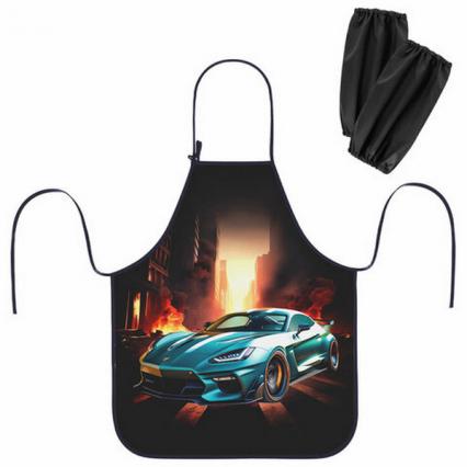 Накидка для труда с нарук. Юнландия "Авто в огне" 46*54 см