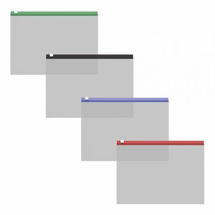 Папка на молнии А6 ЕК "Апельсин. Прозрачный" асс.