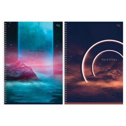 Тетрадь А4 96 л. кл. греб. БД "Небесный"