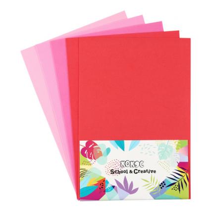 Набор фоамирана А4 05 л. 05 цв. Кокос "Оттенки красного" 1 мм