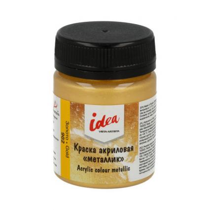 Акрил худож. 50 мл Vista-Artista "Идея" металлик золото