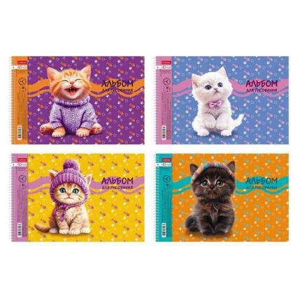 Альбом для рис. А4 40 л. спир. Х "Мы-котики!"
