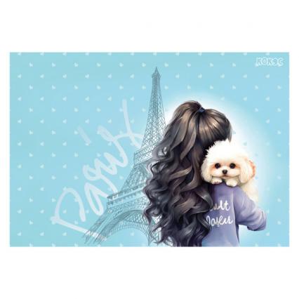 Клеенка для труда ПВХ 500*700 мм Кокос "С мальтипу в Париже" 