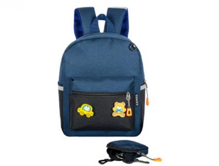 Рюкзак мини Cango черно-синий 23*12*10 см